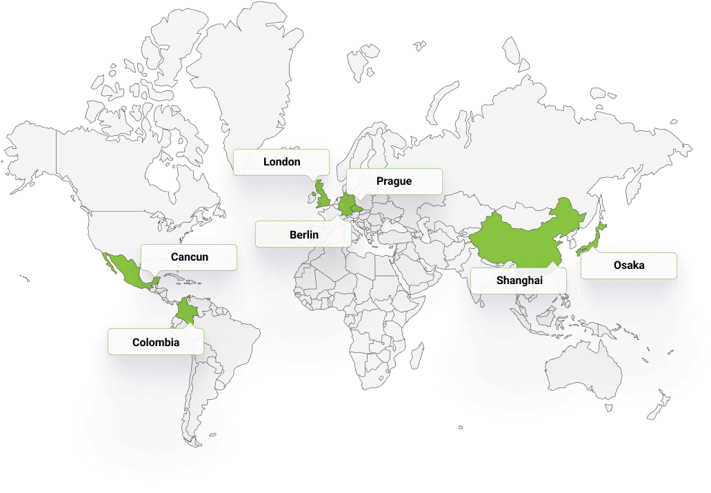Devcon events on world map